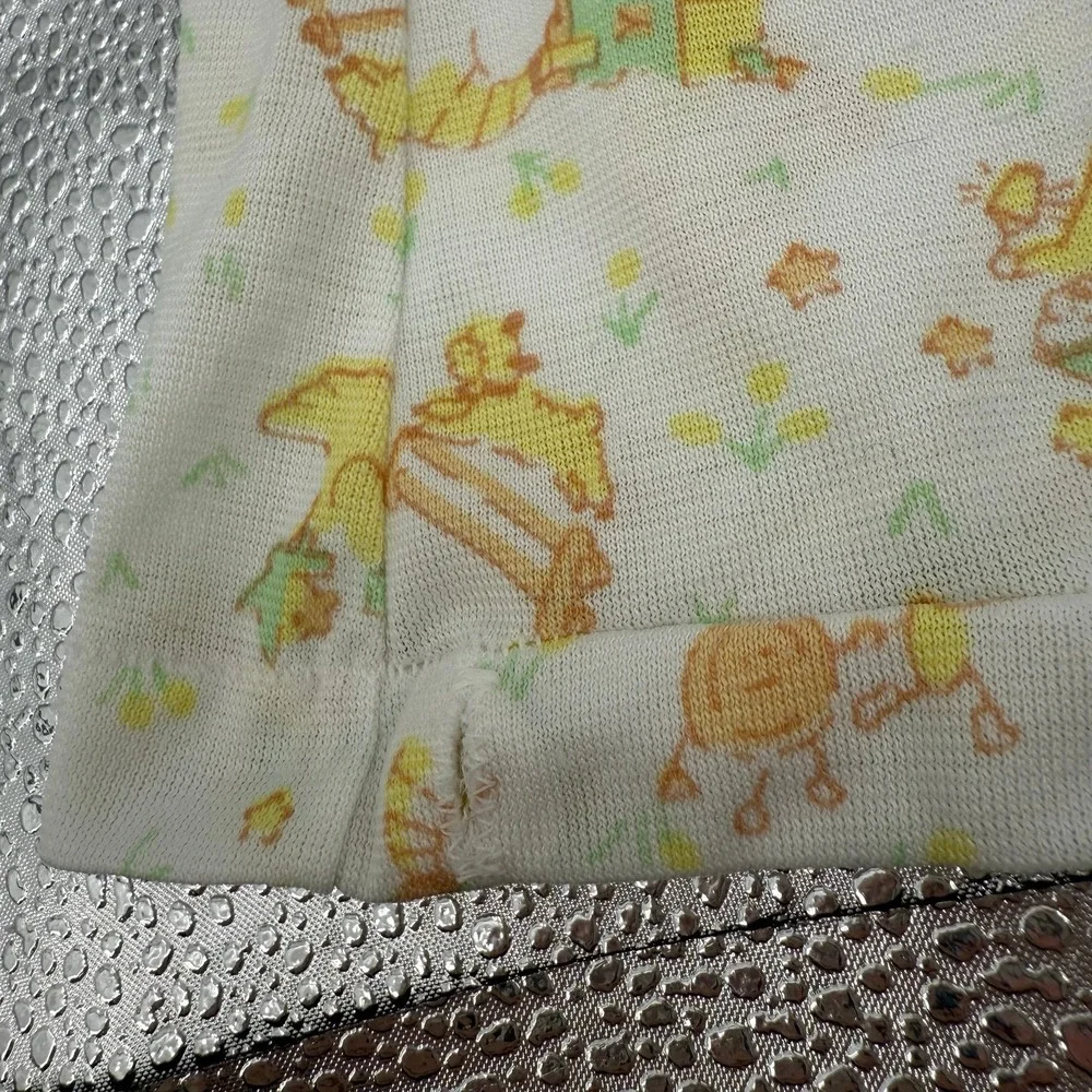 Baby‎ Girl Boy Vintage Carter's Layette Size Yellow Nursery Rhyme Sleep Gown